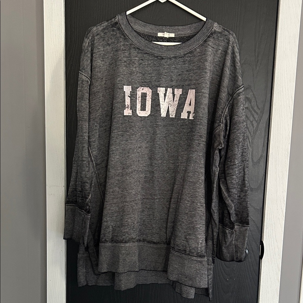 Maurices Charcoal Knit Tunic Top